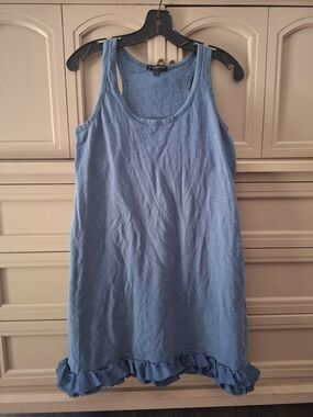 Banana Republic Light Blue Scoop Neck Sleeveless Top